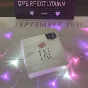 Rae Dunn Beverage Napkins (40) (NWT) “EAT”